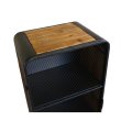 画像5: 7008Ｎ ウッド/アイアン メッシュ キャビネット Ｌ (5)
